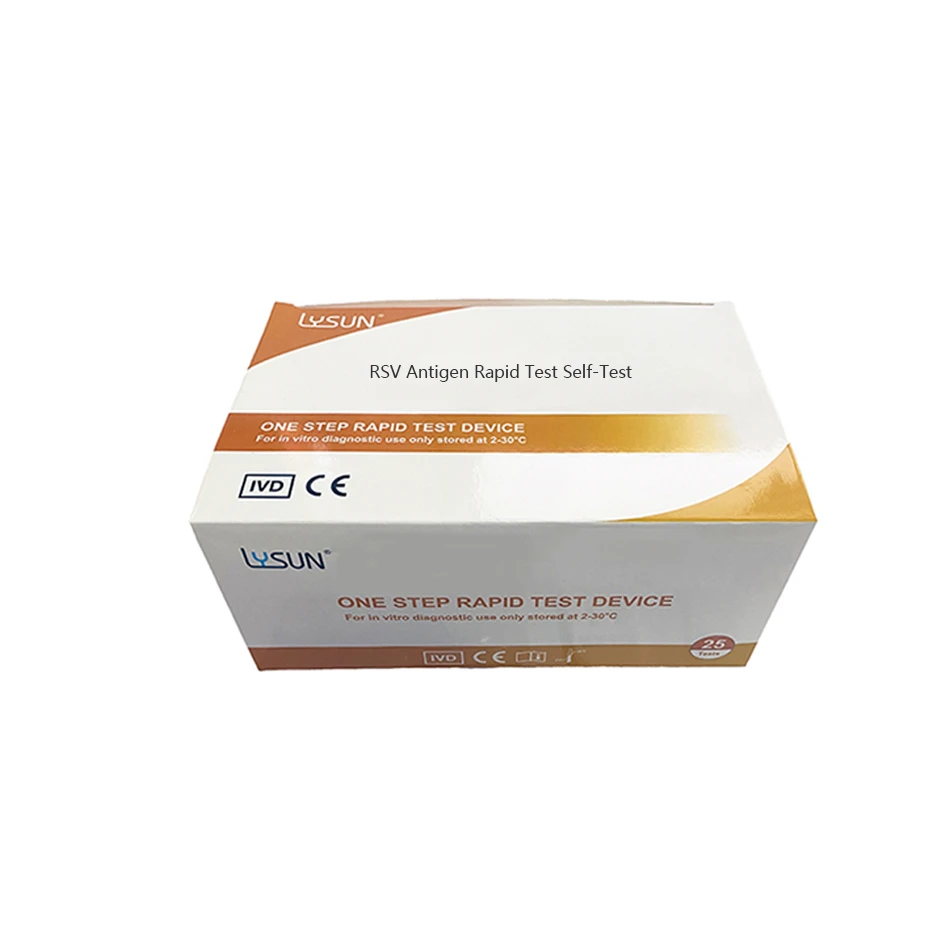 The Respiratory Syncytial Virus Antigen Rapid Test Self-Test (Colloidal Gold) is a rapid visual immunoassay for the qualitative and presumptive detection of respiratory syncytial virus antigens from oropharyngeal and nasopharyngeal swab specimens. The test is used to help quickly identify acute respiratory syncytial virus infection.Respiratory Syncytial Virus Antigen Rapid Test Self-test There are two methods of obtaining samples both nasal and saliva. The Respiratory Syncytial Virus Antigen Rapid Test Self-Test (Colloidal Gold) is a rapid visual immunoassay for the qualitative and presumptive detection of respiratory syncytial virus antigens from oropharyngeal and nasopharyngeal swab specimens. The test is used to help quickly identify acute respiratory syncytial virus infection.Respiratory Syncytial Virus Antigen Rapid Test Self-test There are two methods of obtaining samples both nasal and saliva.