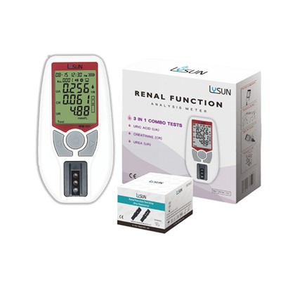 Lysun RFM-101 यूरिक एसिड (यूए) / क्रिएटिनिन (सीआर) / यूरिया (यूआर) के लिए गुर्दे समारोह विश्लेषण मीटर